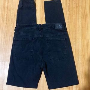 Black AE Hi-Rise Jeggings + SUPER, SUPER STRETCH